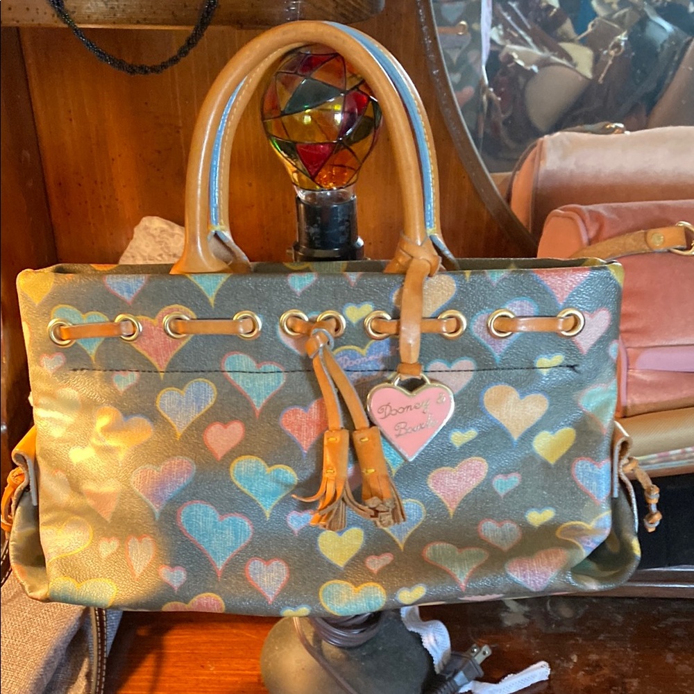 Dooney &Bourke heart bag with Dog leash